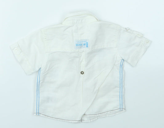 NEXT Boys White   Basic Button-Up Size 6-9 Months