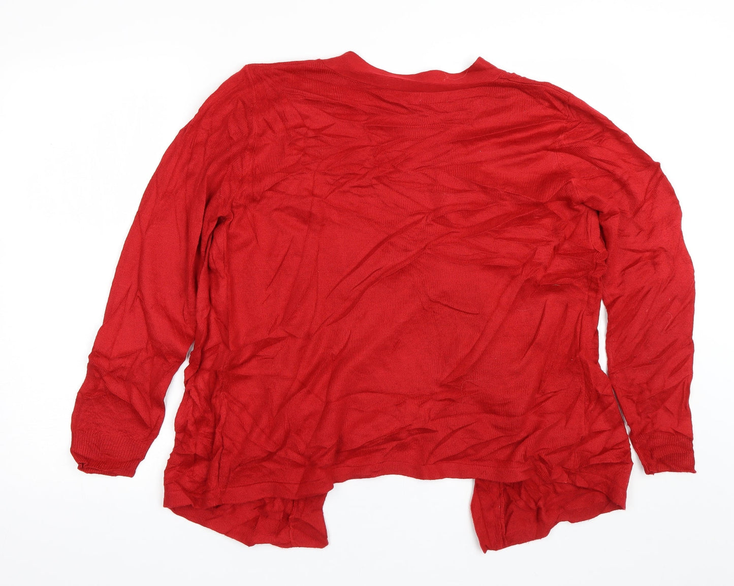 Angelina Womens Red Striped  Pullover Jumper Size S