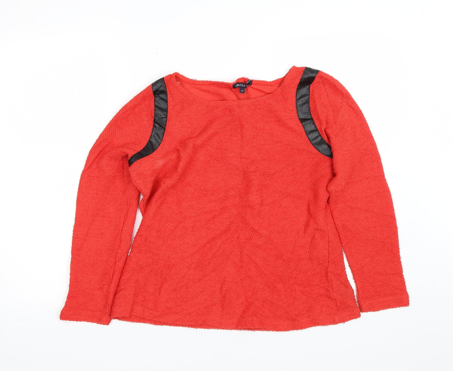 M&S Womens Red   Pullover Jumper Size 14