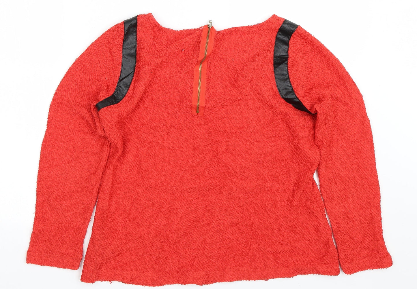 M&S Womens Red   Pullover Jumper Size 14