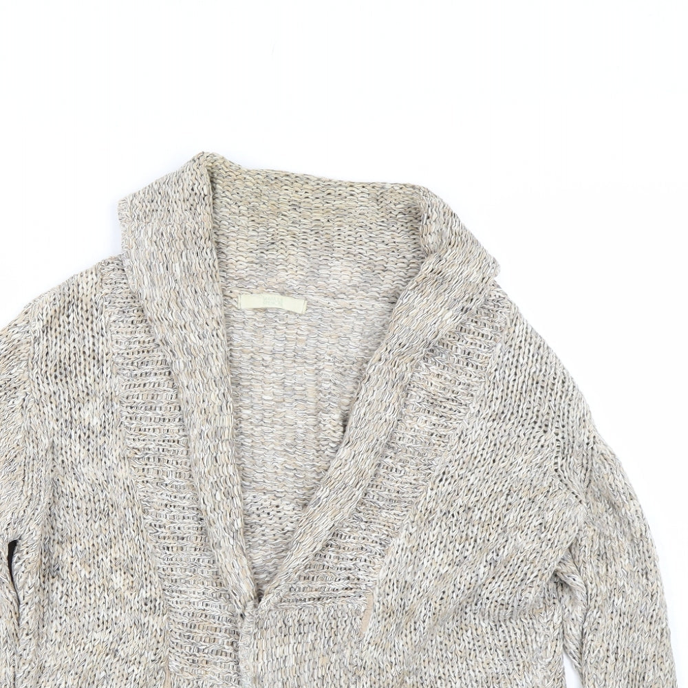 M&S Womens Beige   Cardigan Jumper Size 8