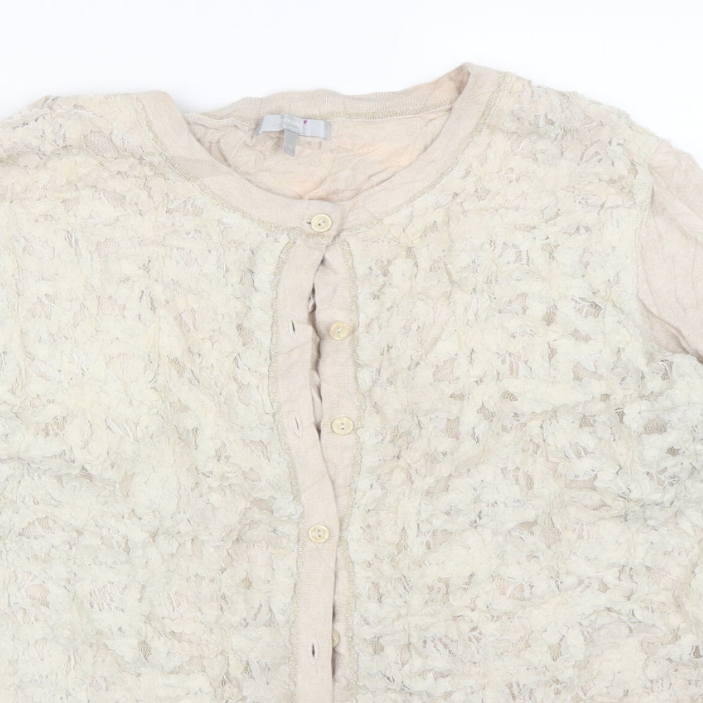 Per Una Womens Brown Floral  Cardigan Jumper Size 18