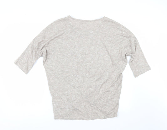 Apricot Womens Beige   Basic T-Shirt Size 10