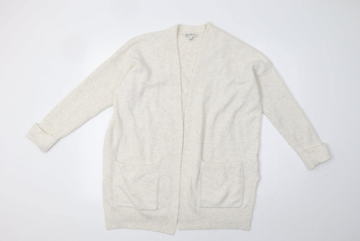 Miss Selfridge Womens White   Cardigan Jumper Size L