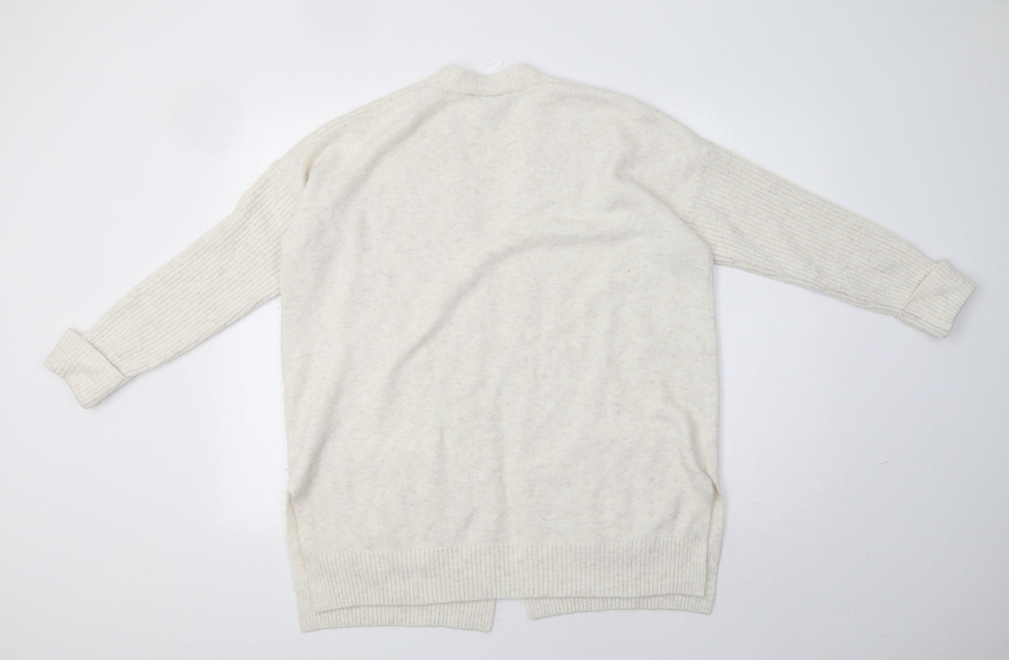 Miss Selfridge Womens White   Cardigan Jumper Size L
