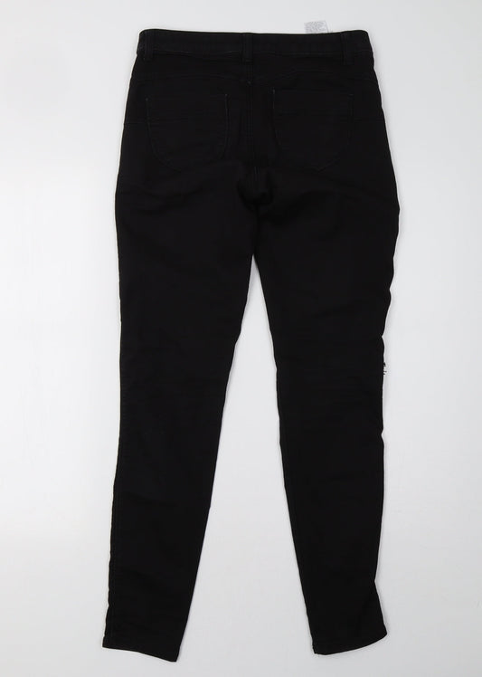 Preworn Womens Black  Denim Skinny Jeans Size 28 L31 in