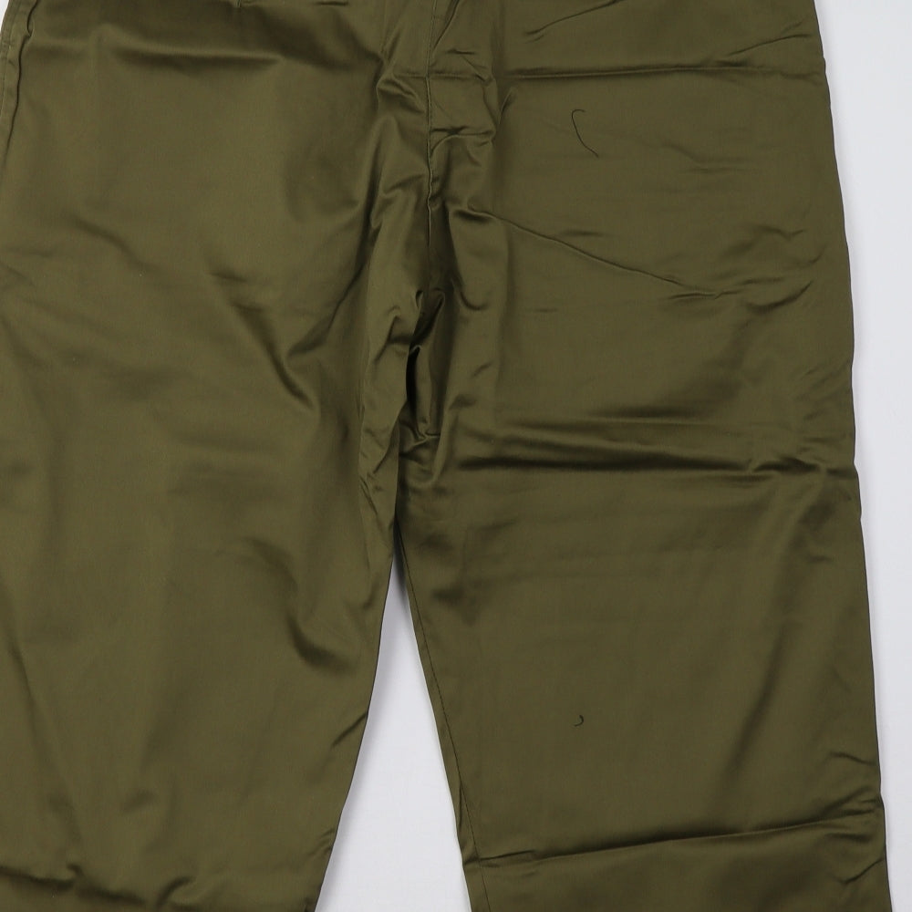 moose Womens Green   Cropped Trousers Size 40 L25 in