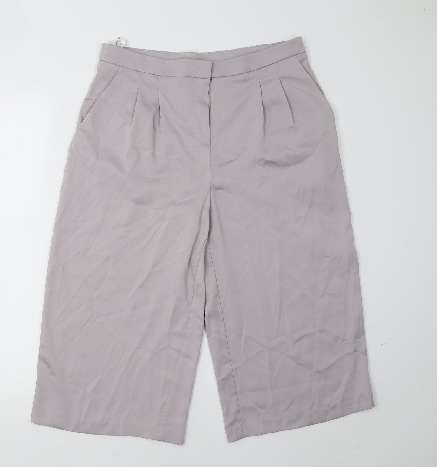 Dorothy Perkins Womens Grey   Cropped Trousers Size 10 L23 in