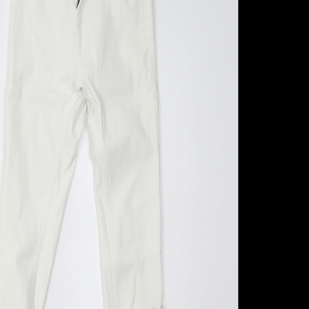 Parisian Womens White   Trousers  Size 6 L32 in