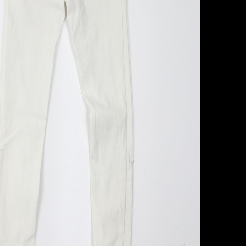 Parisian Womens White   Trousers  Size 6 L32 in