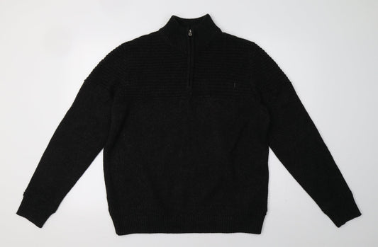 saisnburys Mens Black   Pullover Sweatshirt Size L