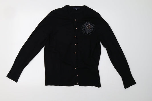 Debenhams Womens Black   Pullover Sweatshirt Size 16
