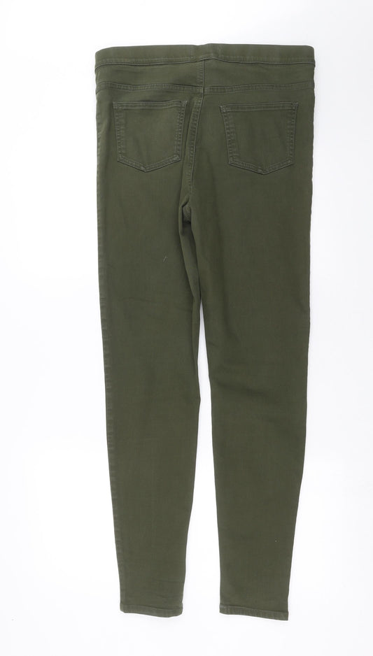 Preworn Womens Green  Denim Jegging Jeans Size 34 in L30 in