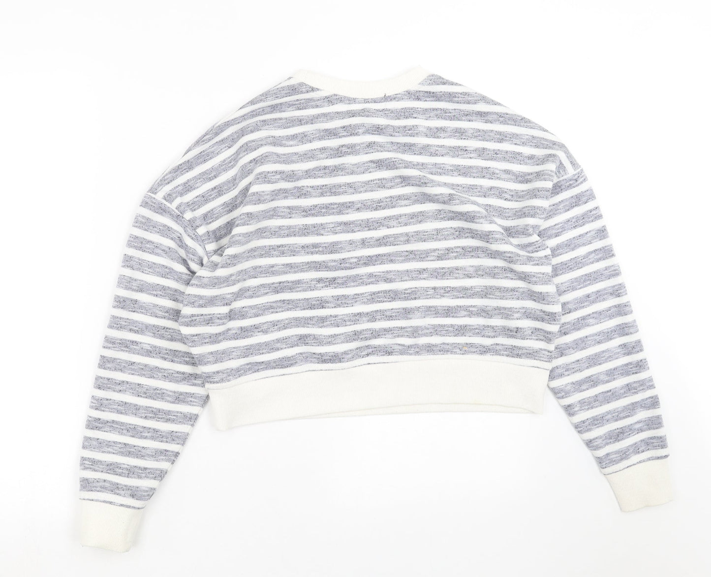 Primark Womens Blue Striped  Pullover Sweatshirt Size XS