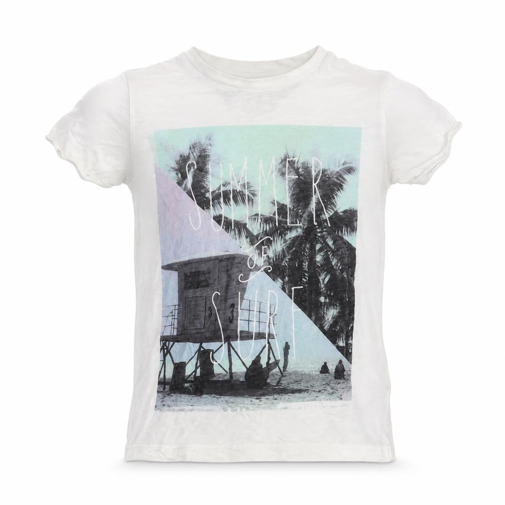 NEXT Boys White   Basic T-Shirt Size 4 Years  - Summer of Surf