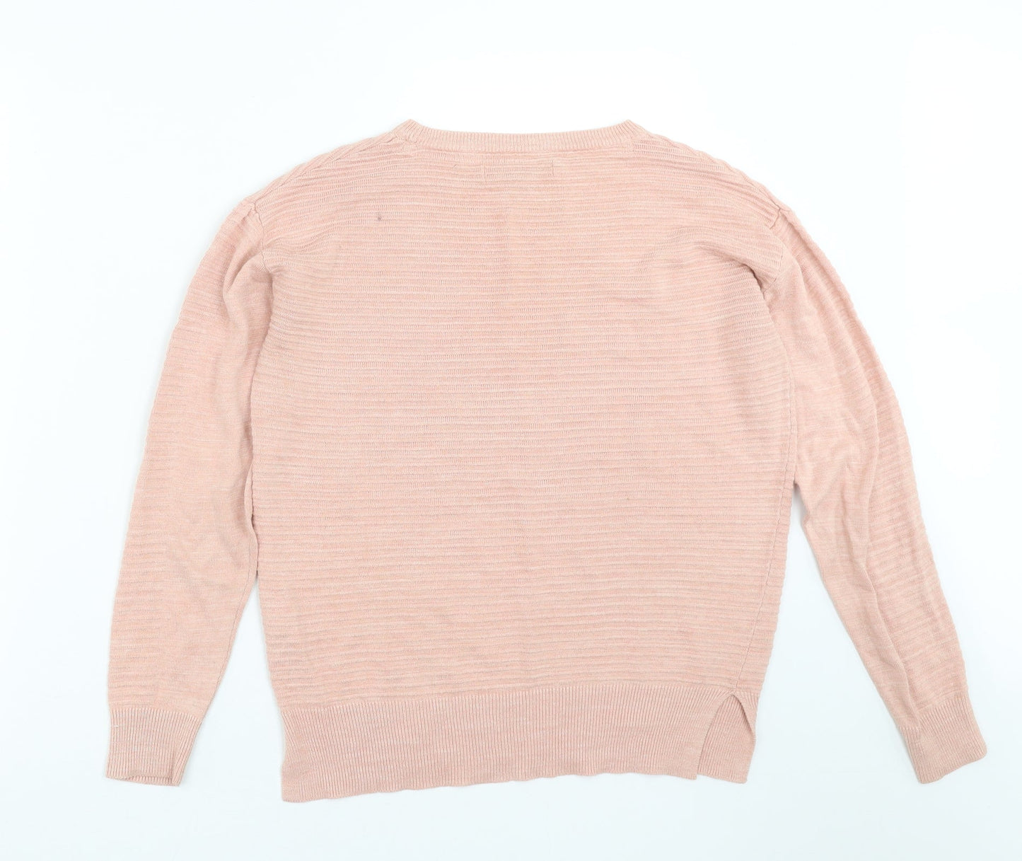 NEXT Womens Pink Striped Knit Pullover Jumper Size 8