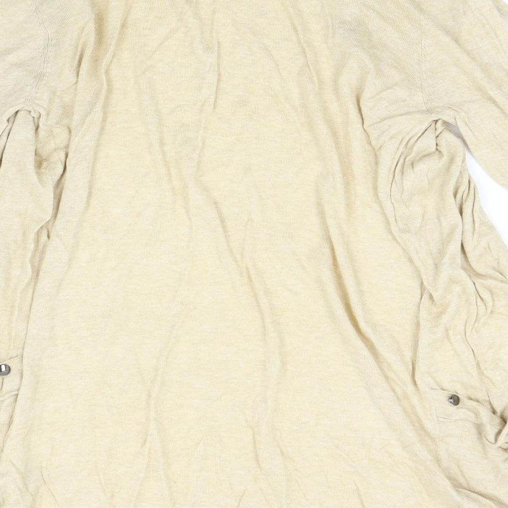 Primark Womens Beige  Knit Cardigan Jumper Size 14