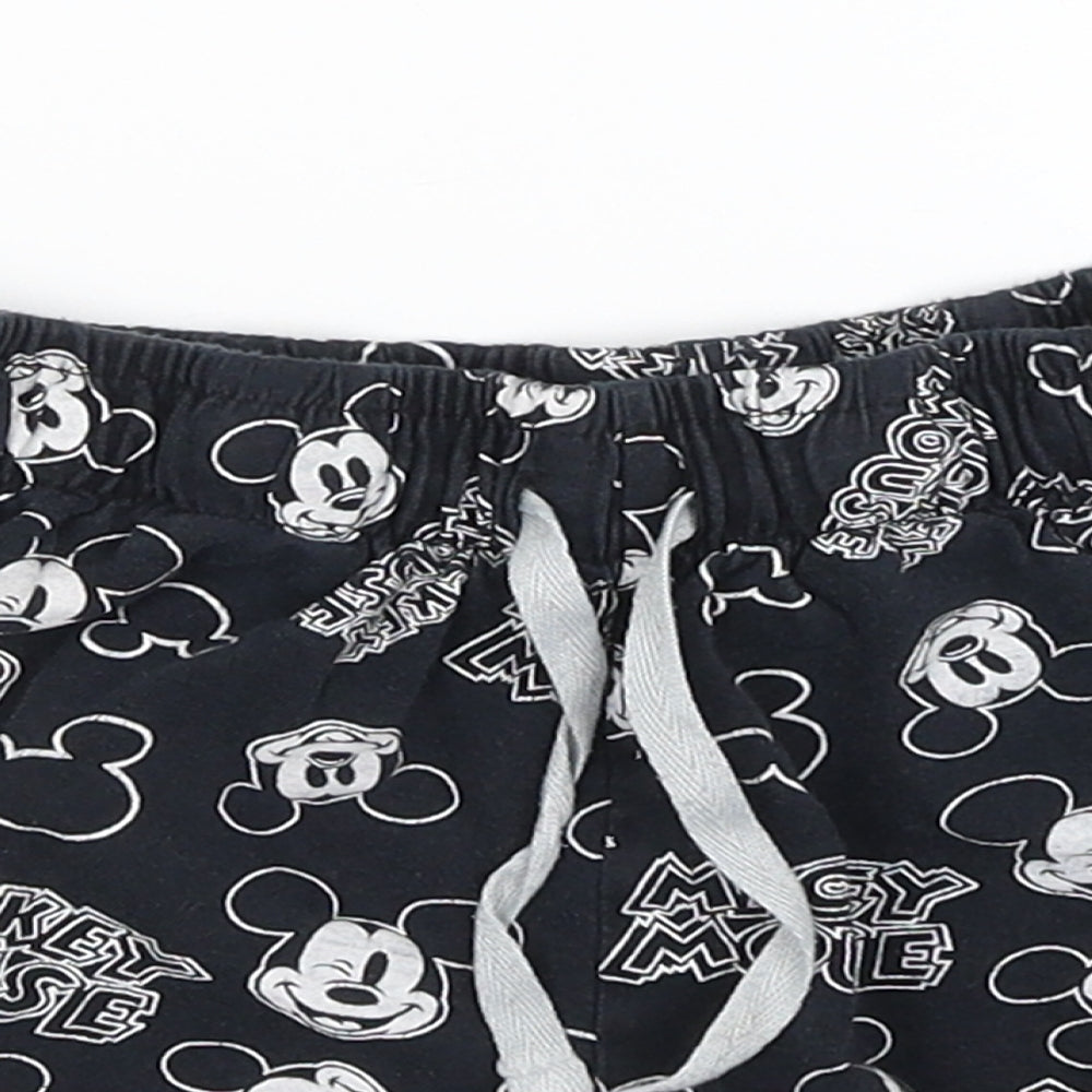 Disney Womens Black   Sweat Shorts Size 6 - Mickey Mouse
