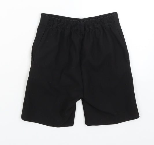 George Boys Black   Bermuda Shorts Size 6-7 Years