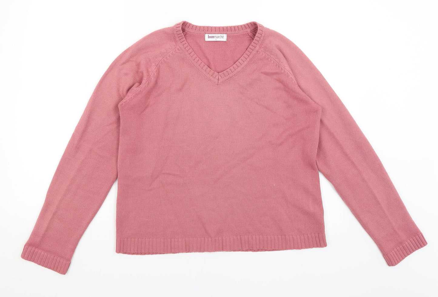 Bonmarche Womens Pink   Pullover Jumper Size S