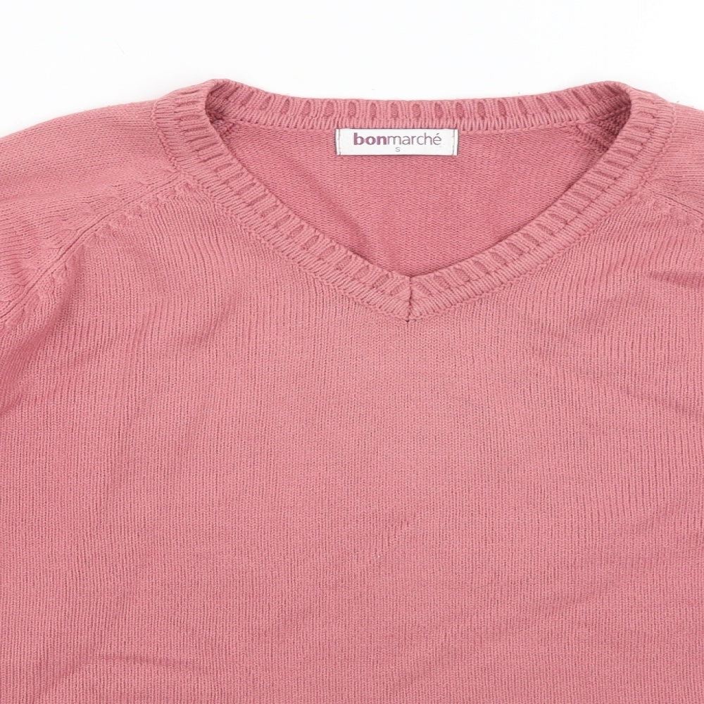 Bonmarche Womens Pink   Pullover Jumper Size S