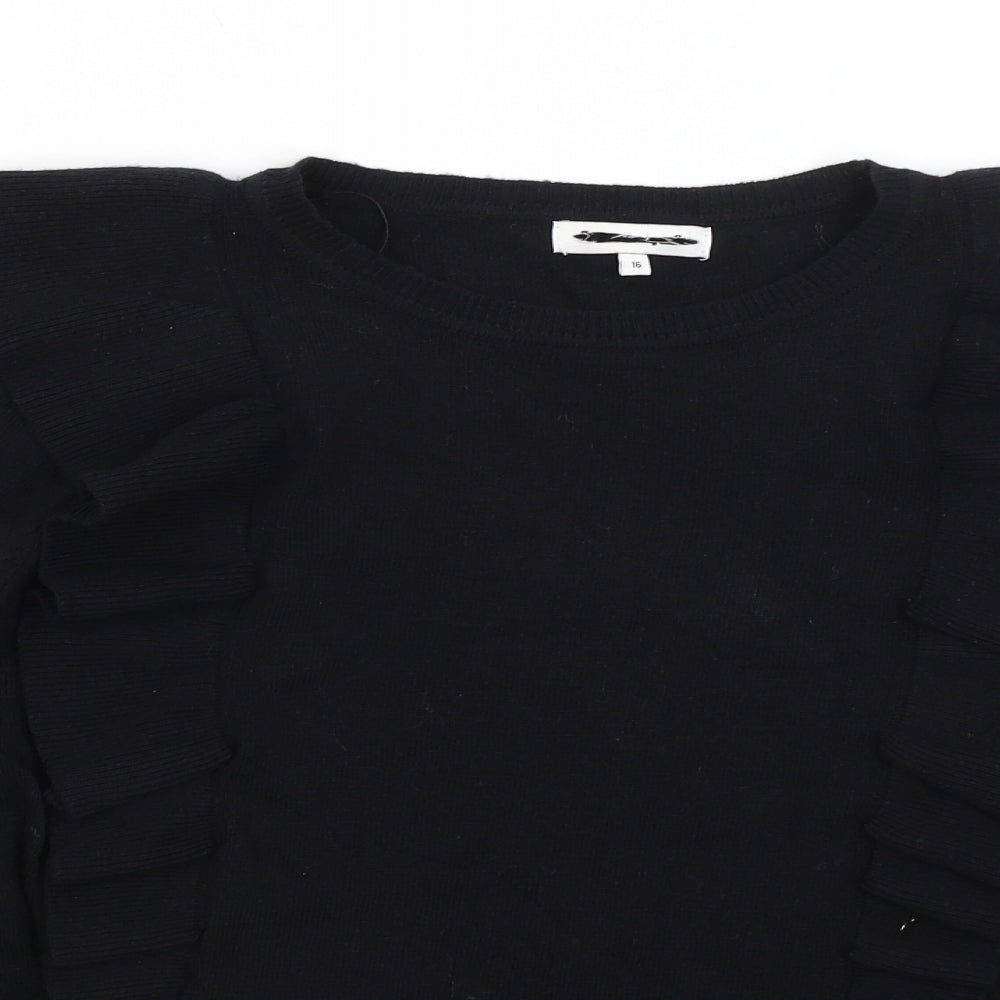 Preworn Womens Black   Pullover Jumper Size 16