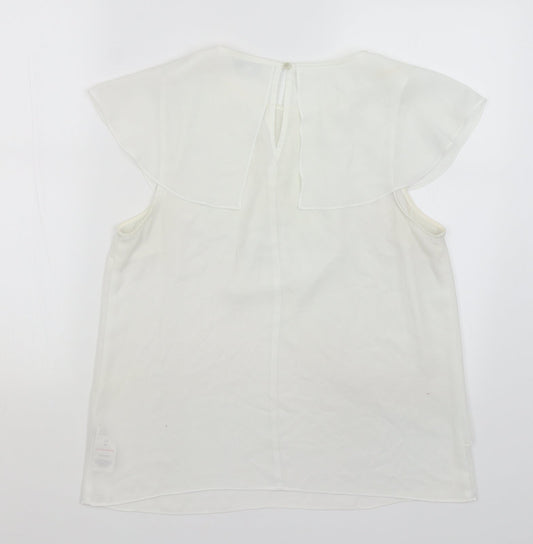 Peacocks Womens White   Basic Blouse Size 14