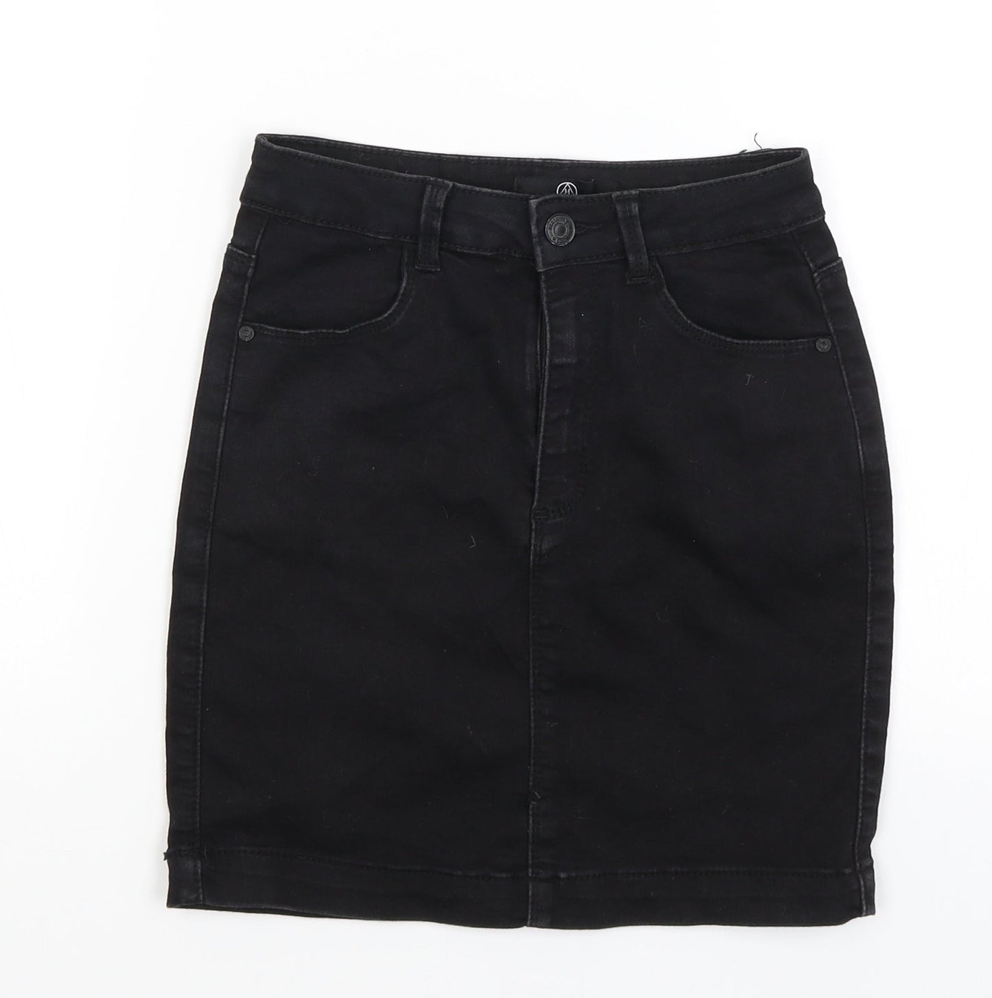 Missguided Womens Black   A-Line Skirt Size 8