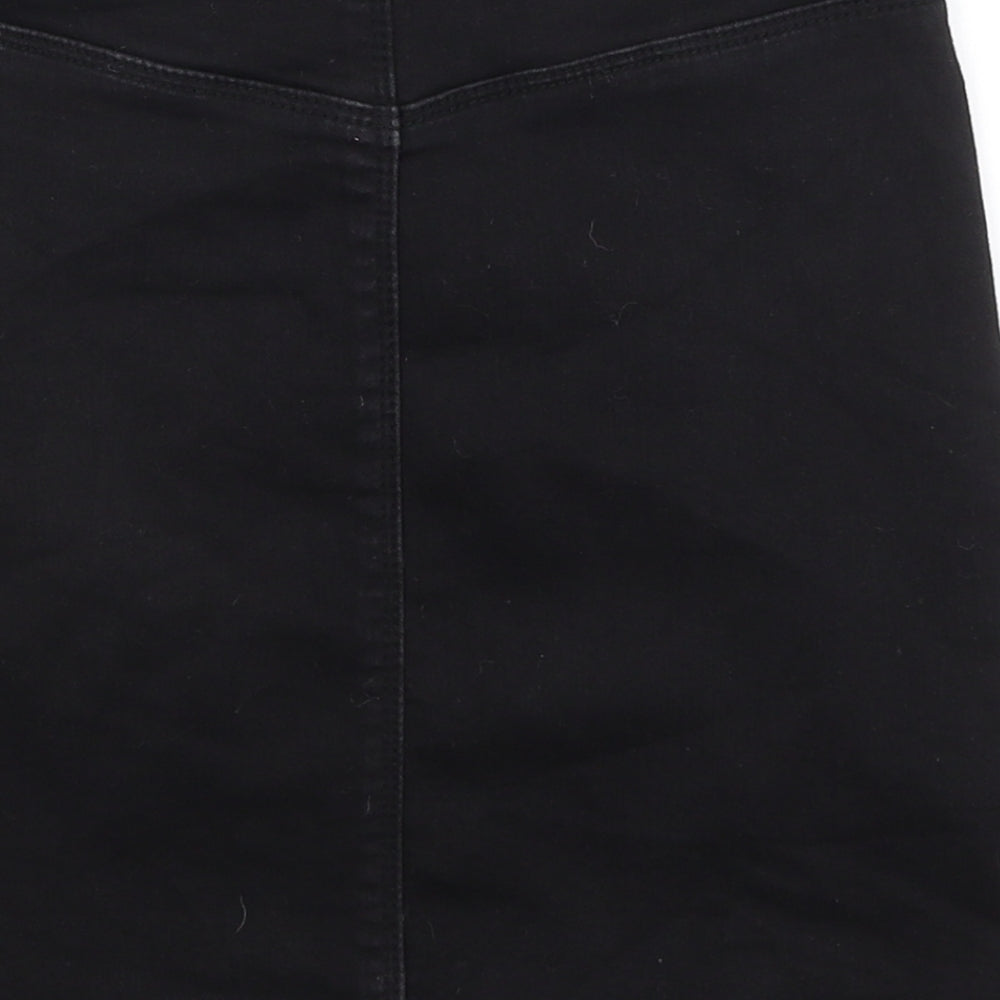 Missguided Womens Black   A-Line Skirt Size 8