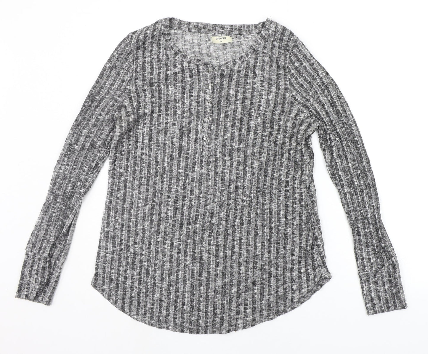Papaya Womens Grey   Pullover Jumper Size 14