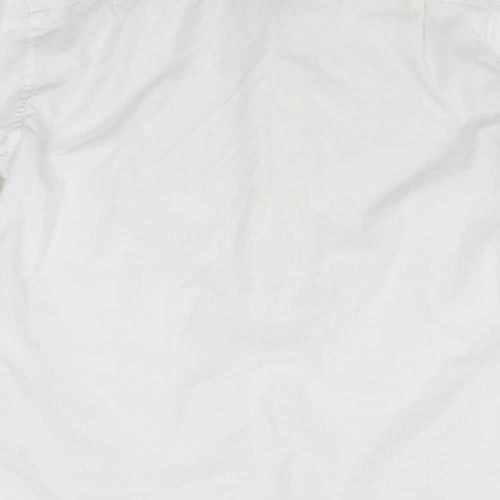 Tailor & Cutter Mens White    Button-Up Size 15.5