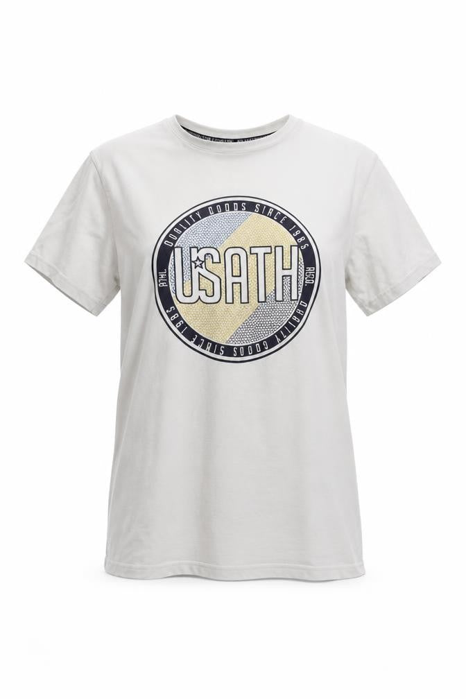 US athletic  Womens White   Basic T-Shirt Size M