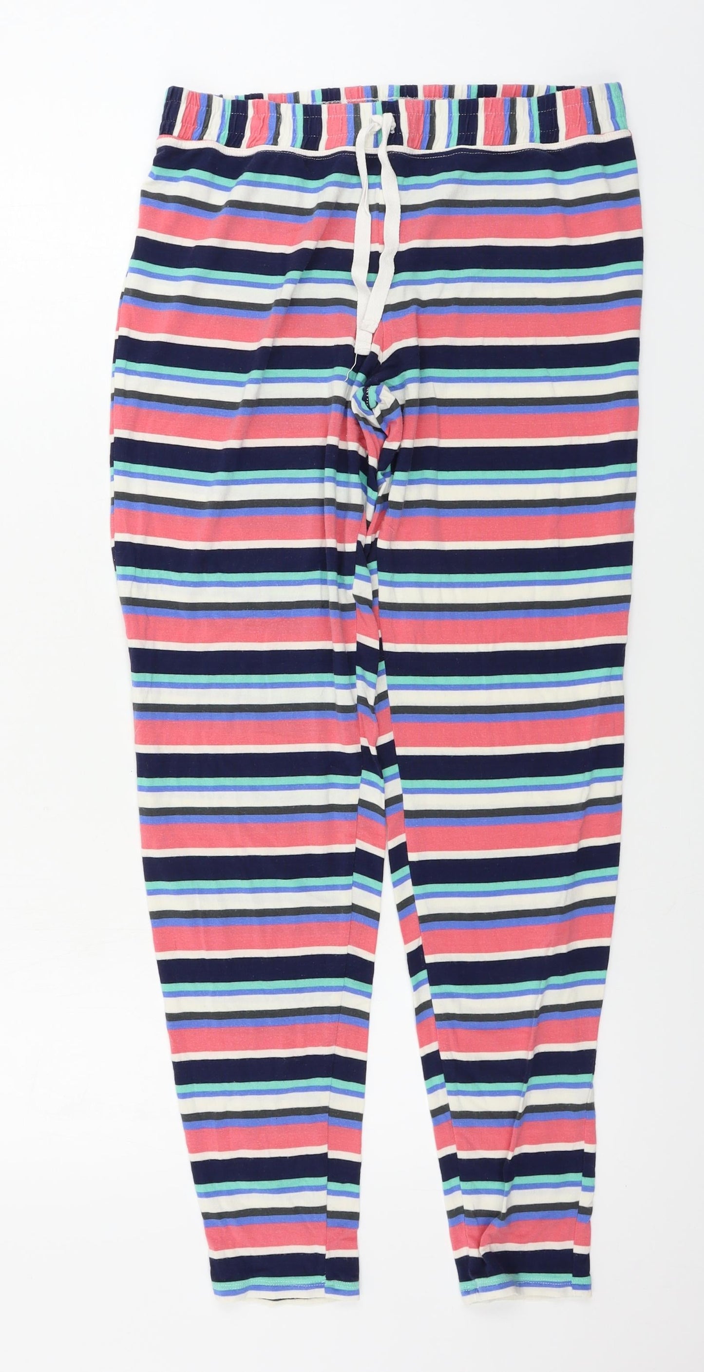 Preworn  Womens Blue Striped  Sweatpants Trousers Size 30 in L27 in