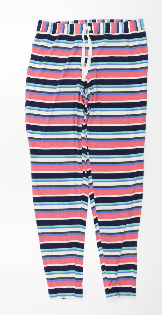 Preworn  Womens Blue Striped  Sweatpants Trousers Size 30 in L27 in