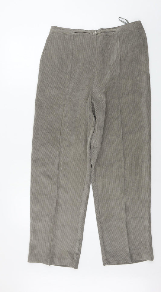 Preworn  Womens Beige  Corduroy Trousers  Size 32 in L28 in