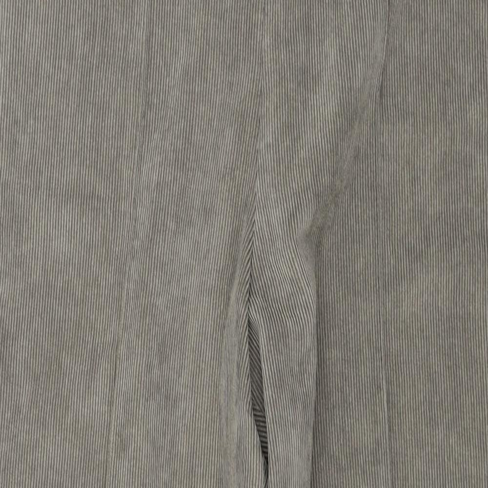Preworn  Womens Beige  Corduroy Trousers  Size 32 in L28 in