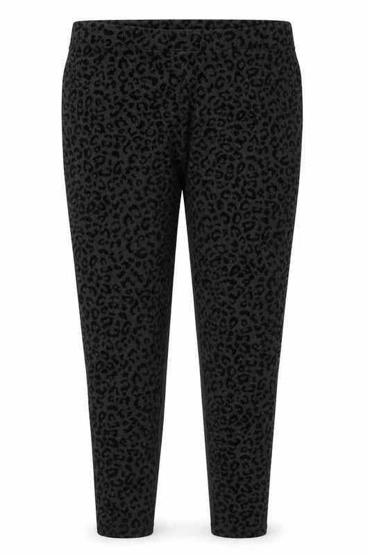 Marks and Spencer  Womens Grey Animal Print  Trousers  Size 18 L28 in