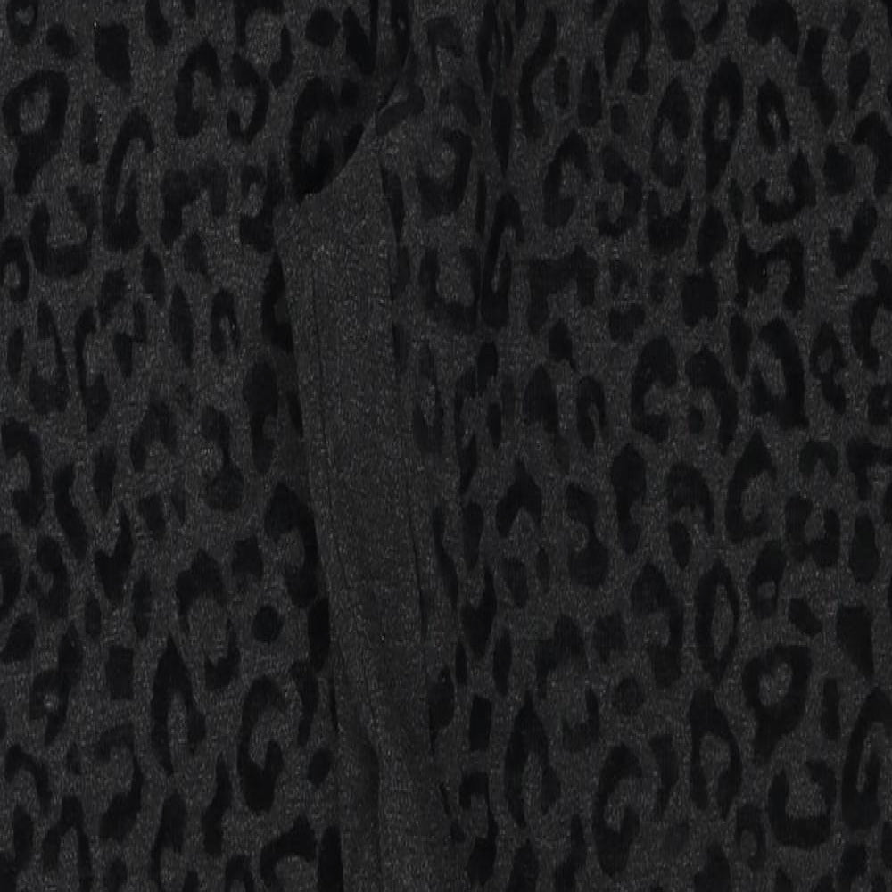 Marks and Spencer  Womens Grey Animal Print  Trousers  Size 18 L28 in
