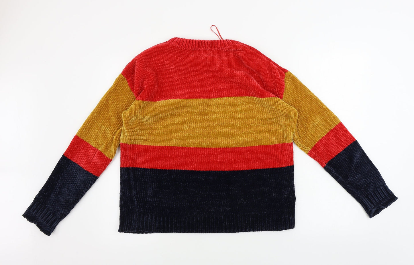 Papaya  Womens Blue Striped  Pullover Jumper Size M