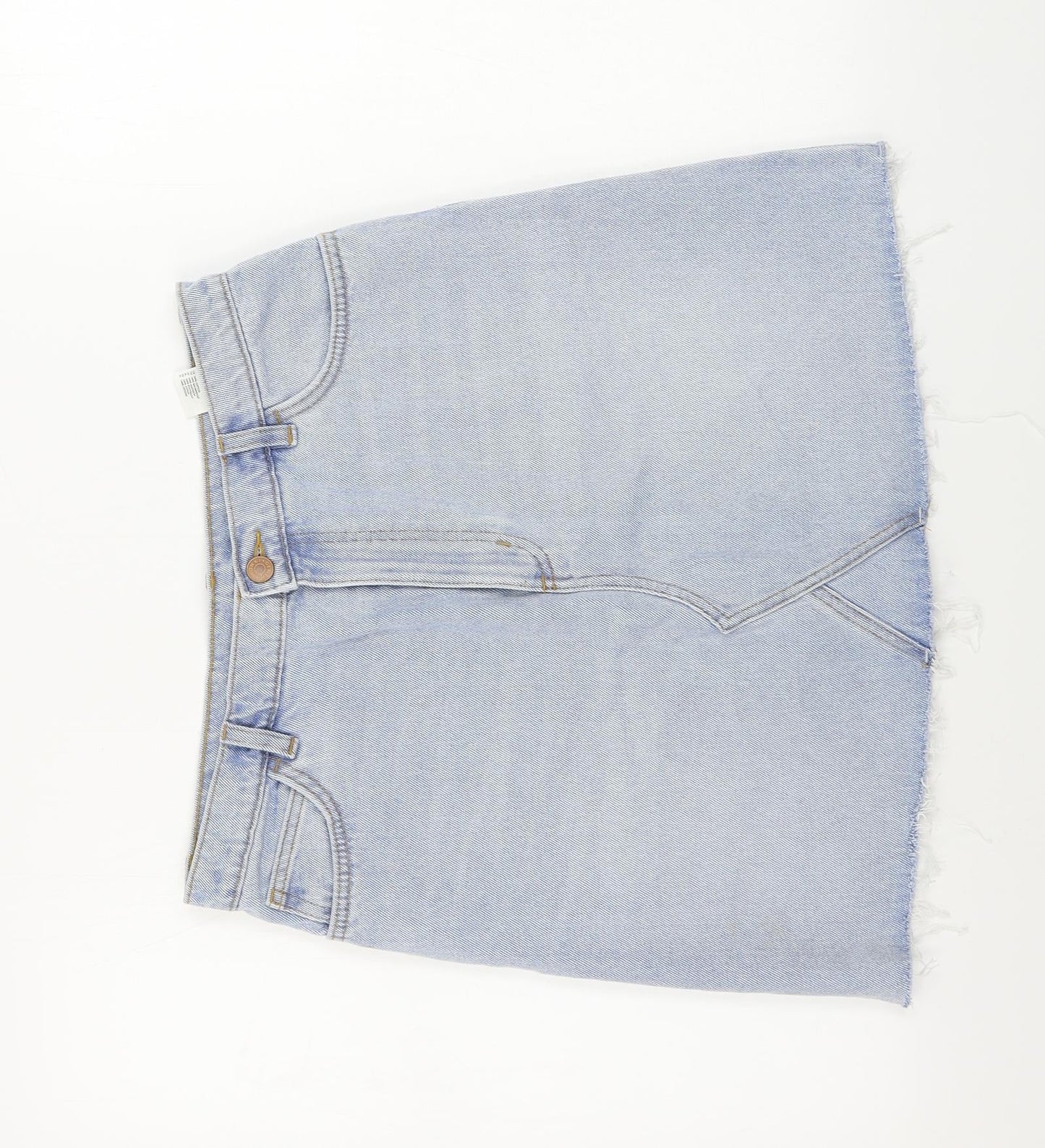 Preworn  Womens Blue   A-Line Skirt Size 30 in