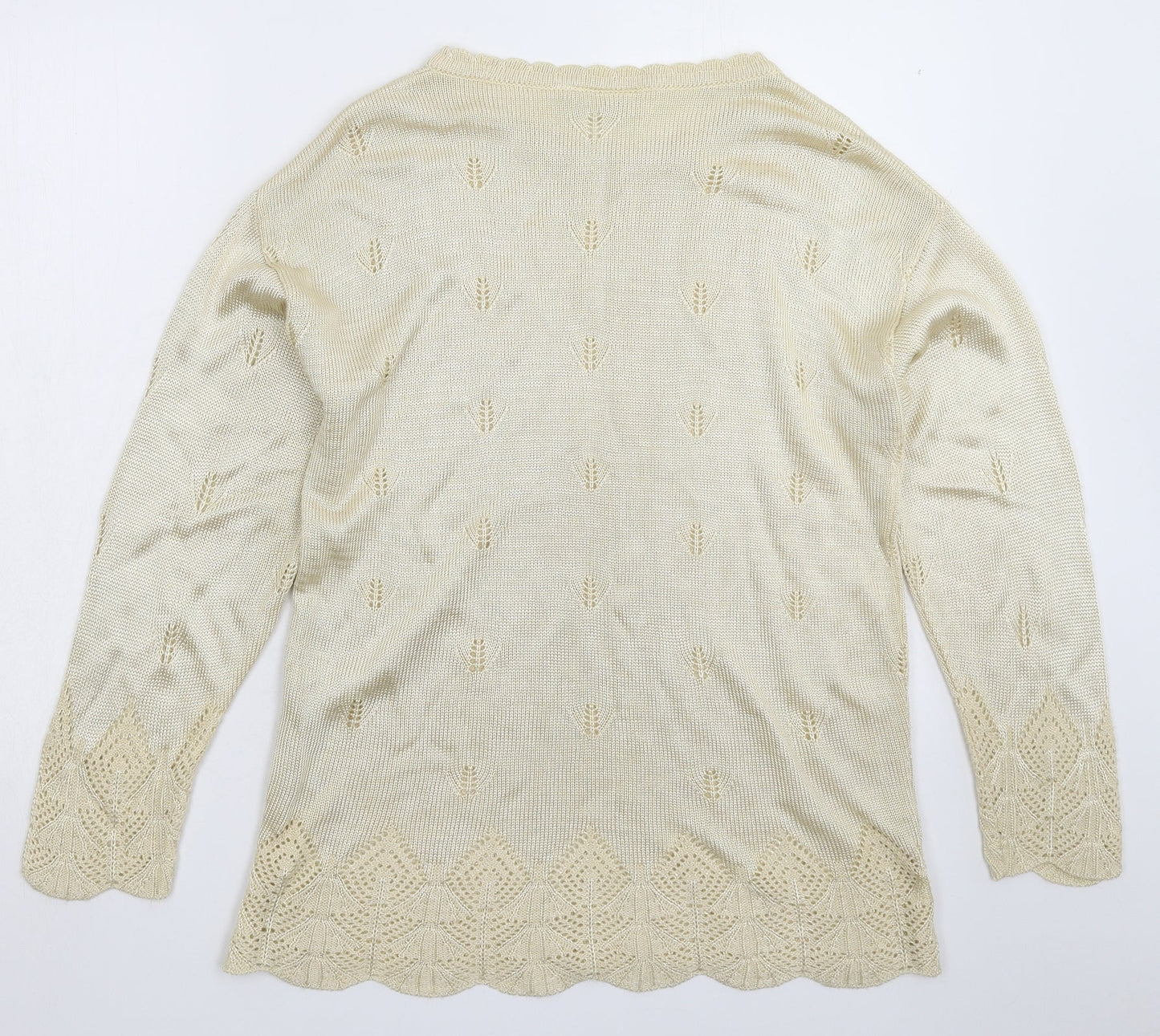 NEXT Womens Beige  Knit Pullover Jumper Size M