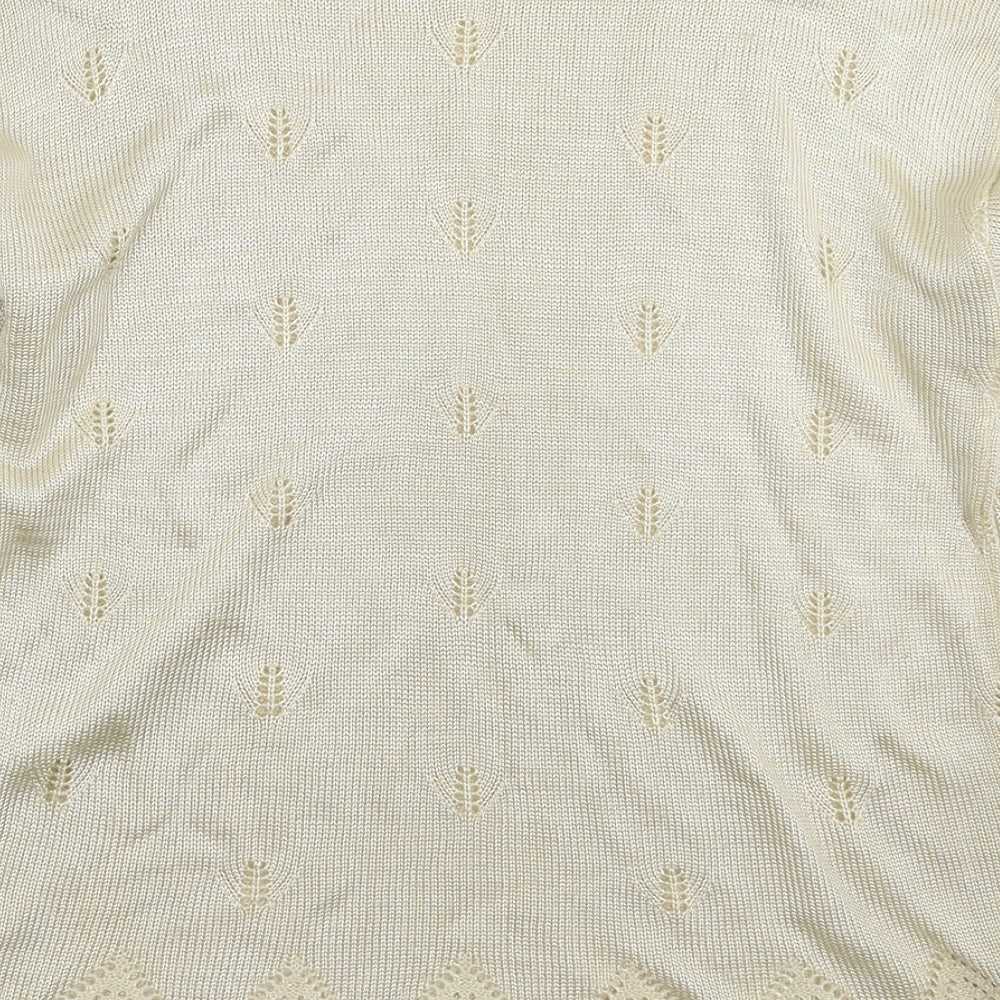 NEXT Womens Beige  Knit Pullover Jumper Size M