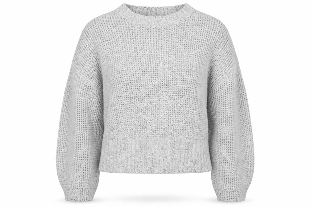 Topshop Womens Grey  Knit Pullover Jumper Size S