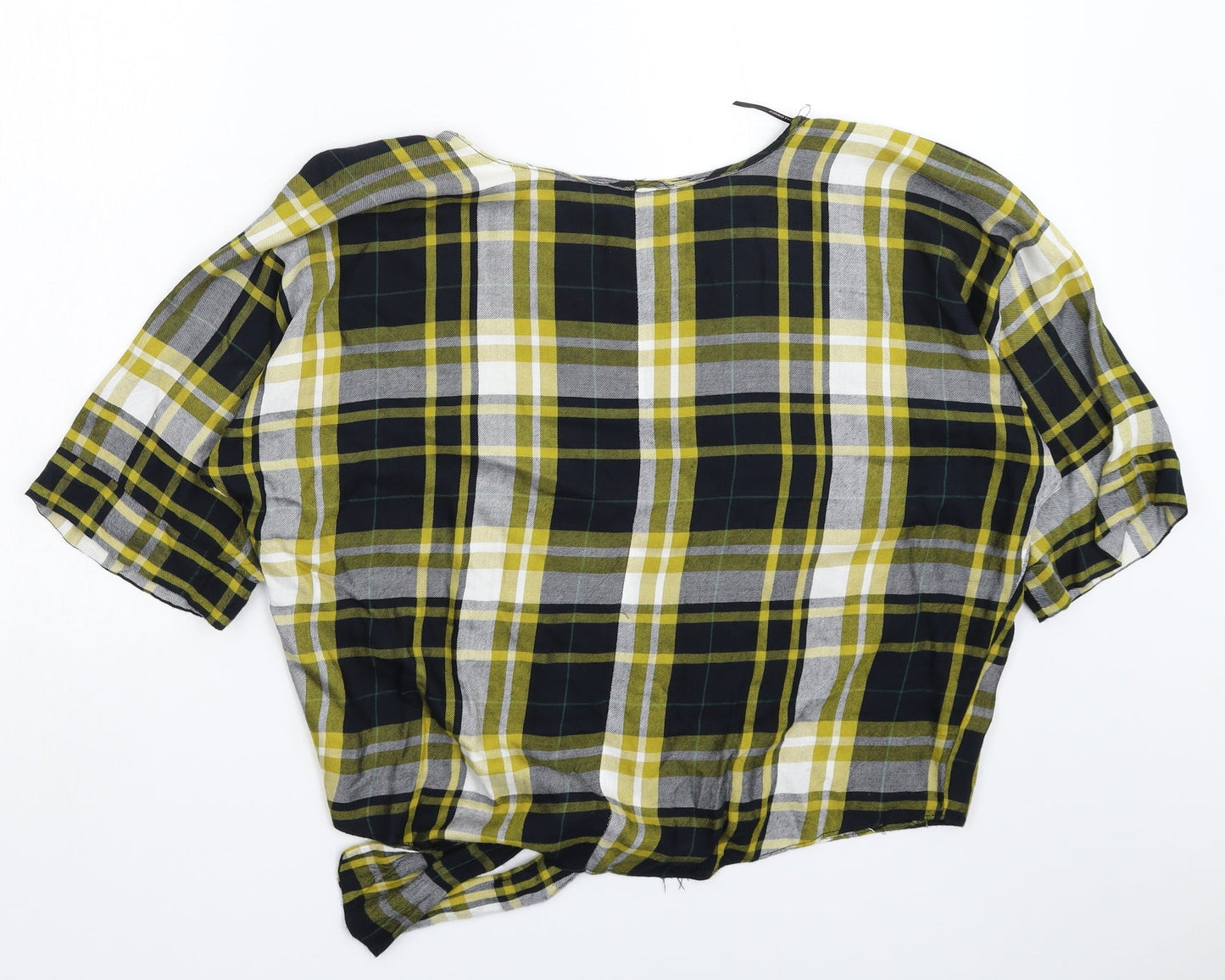 Dorothy Perkins Womens Multicoloured Check  Basic T-Shirt Size 6  - Oversized