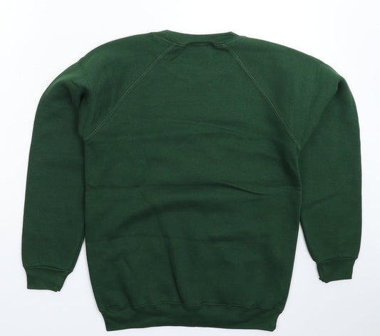 1st Class Clothes Boys Green   Pullover Sweatshirt Size 11-12 Years