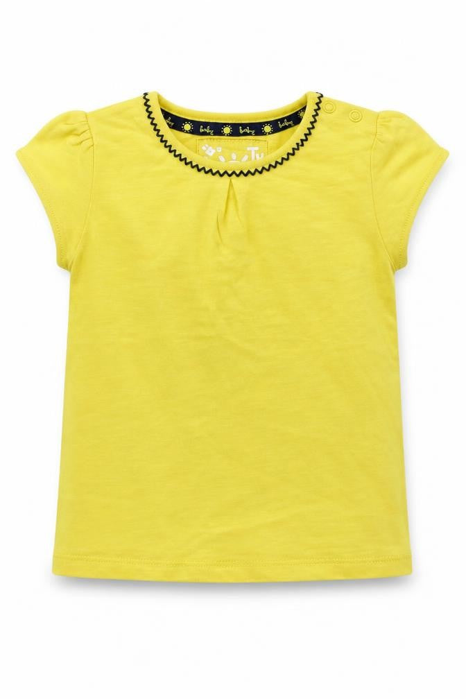 TU Girls Yellow   Basic T-Shirt Size 12-18 Months