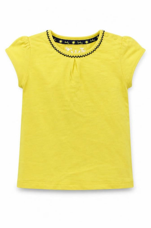 TU Girls Yellow   Basic T-Shirt Size 12-18 Months