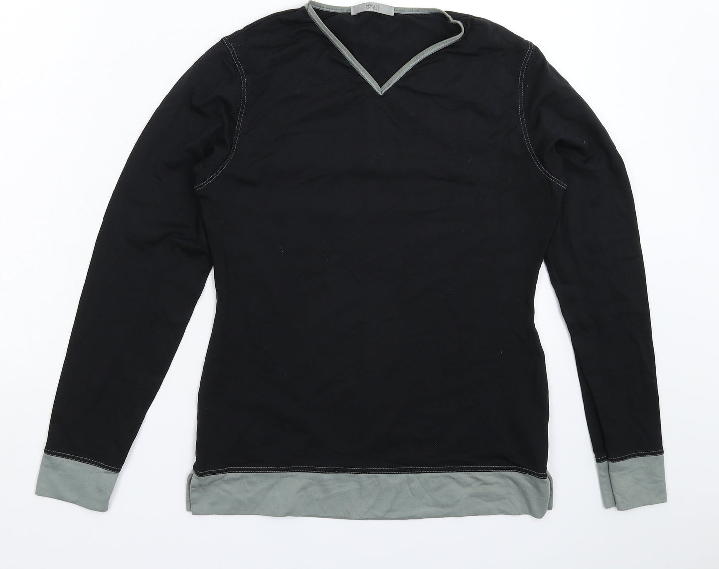 Marks and Spencer Womens Black   Pullover Jumper Size 14