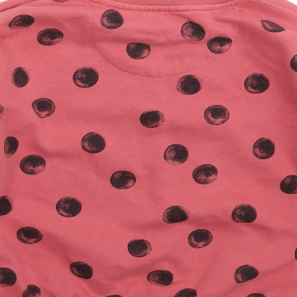 F&F Girls Red Spotted  Pullover Sweatshirt Size 5-6 Years
