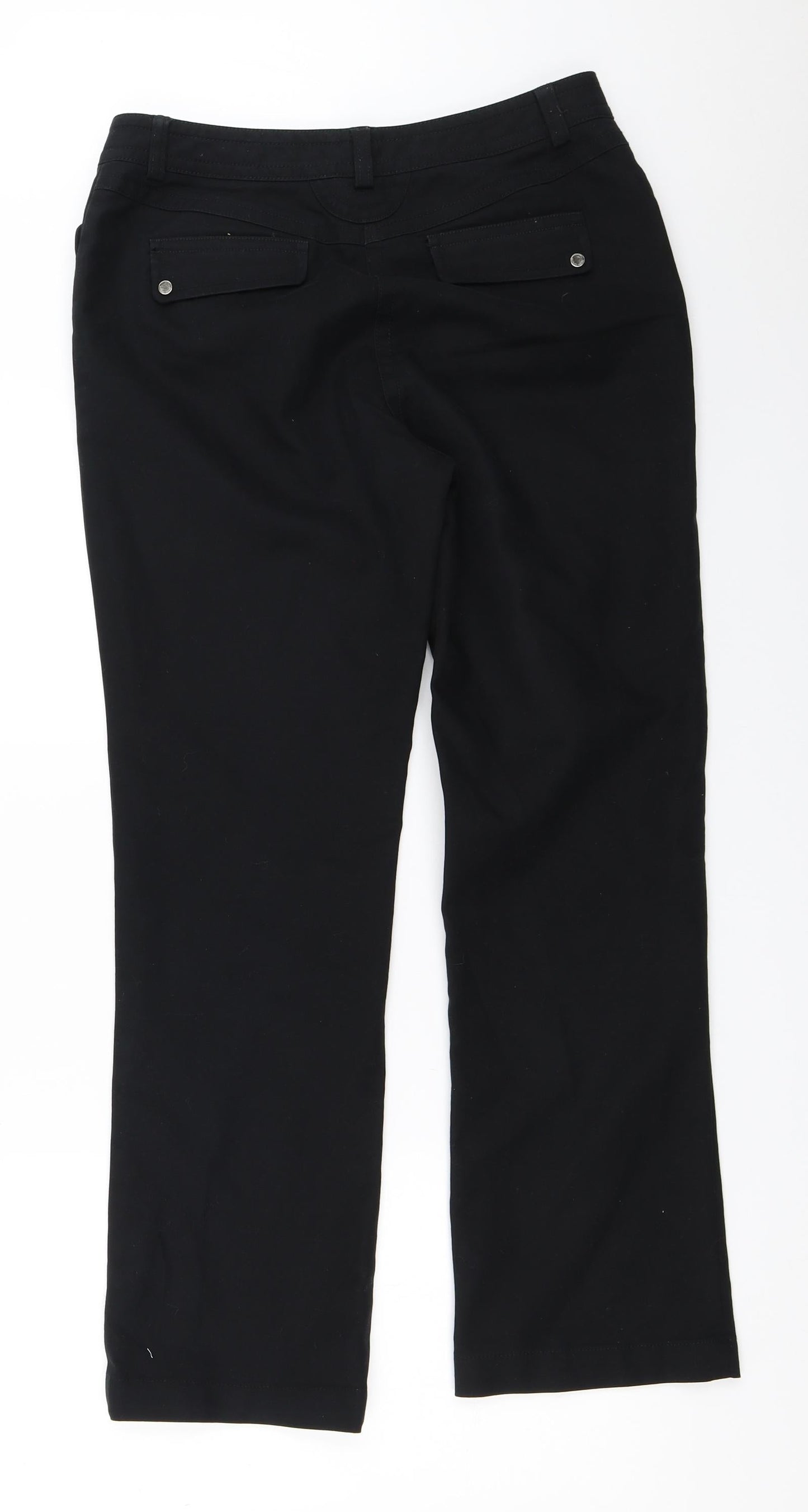 Michel Rene Womens Black   Trousers  Size 40 L28 in